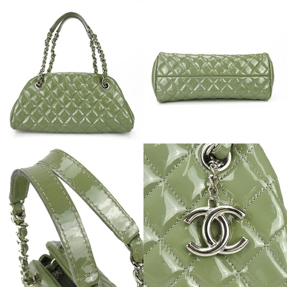 Chanel Chain Handbag Mademoiselle Coco Mark Green CHANEL GREEN No. 14 Enamel ... - Picture 3 of 9